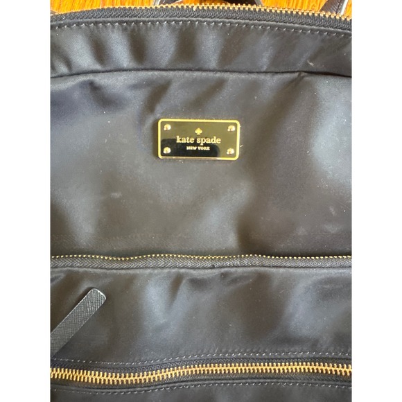 Kate Spade Black Nylon Backpack Lightweight Travel School Everyday - Picture 3 of 4